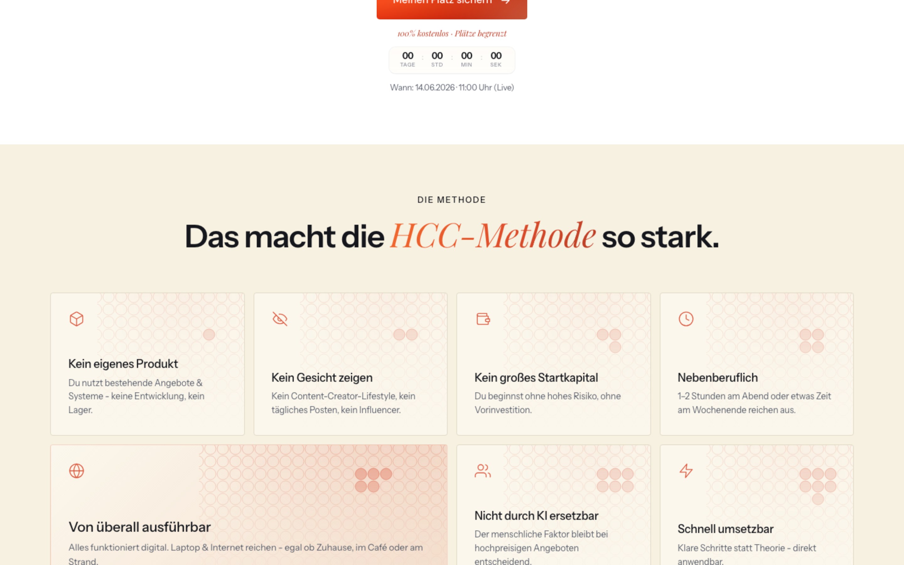 hcc-methode.com – content blocks, desktop version